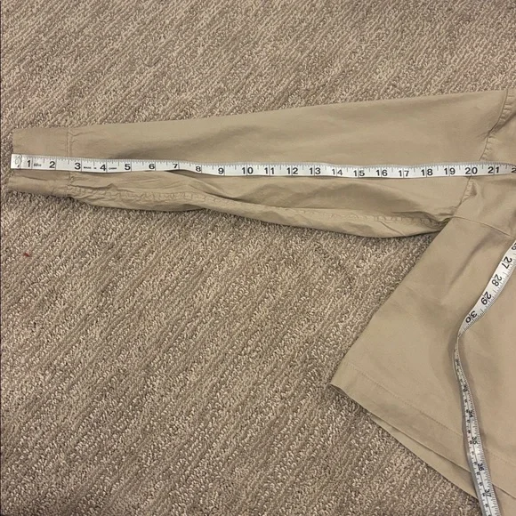 Athleta Khaki Button-Up Shirt - Picture 9 of 9